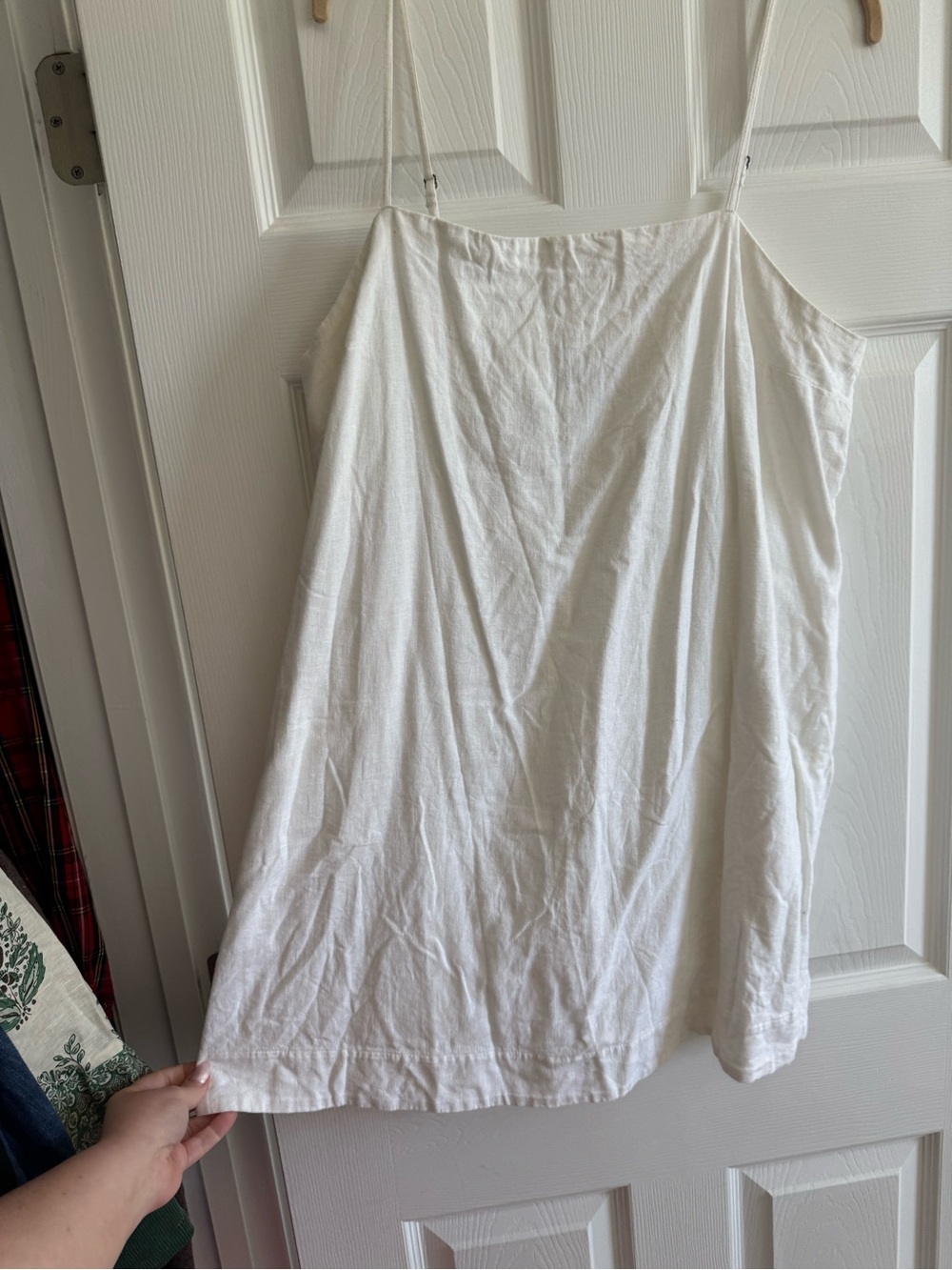 Abercrombie & Fitch White Spaghetti Strap Mini Dress